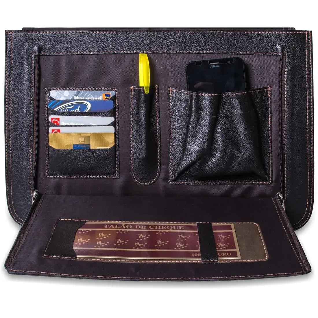 Pasta Executiva com Trava em Couro Artlux 1209