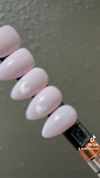 Thumbnail: White French Tips with Hearts