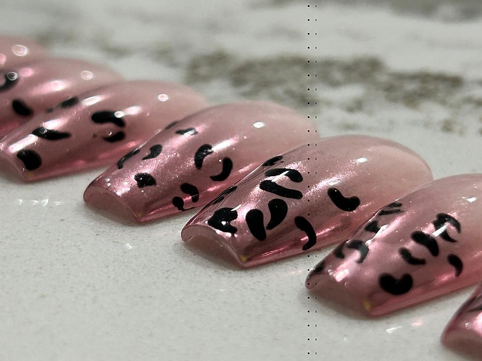 Thumbnail: Metallic Rose Gold Chrome Ombré Leopard 