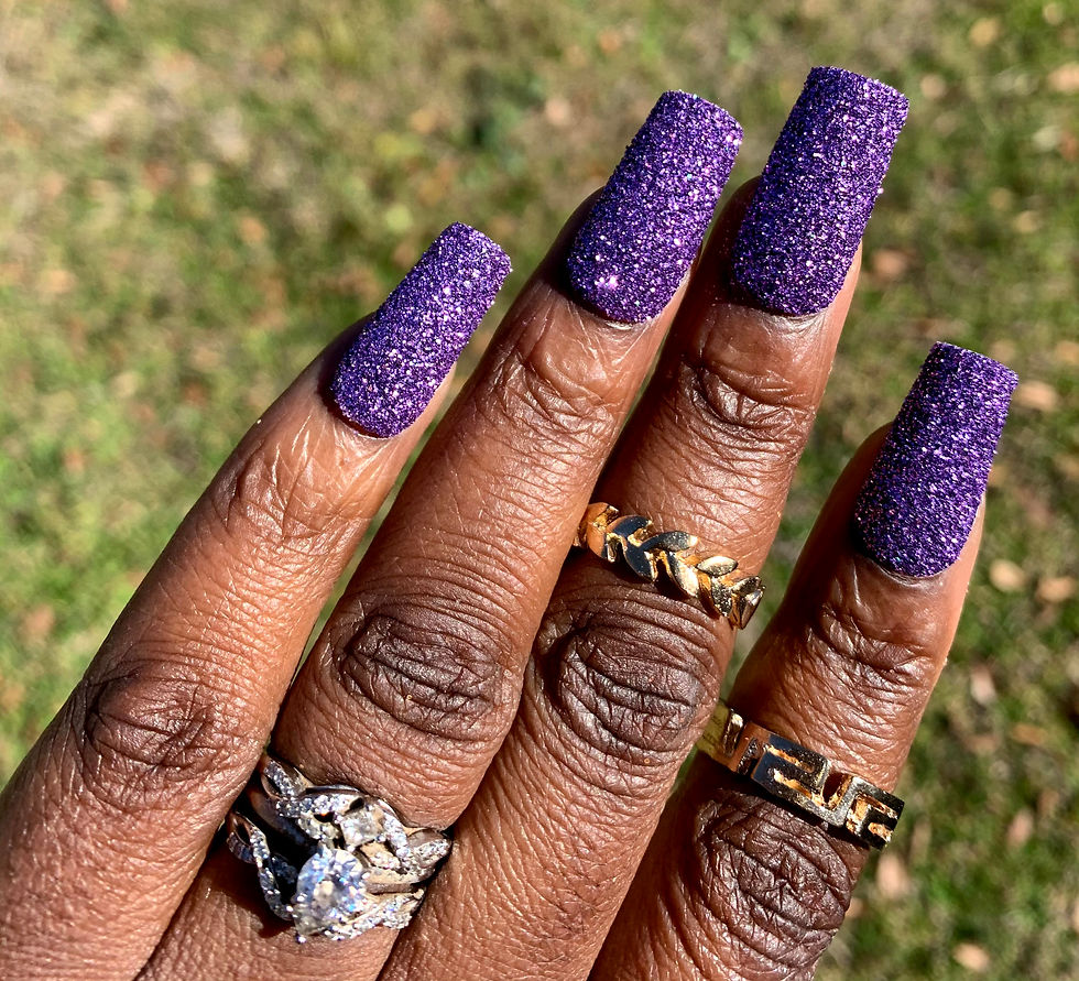 Nuvo Deep Purple Sand Glitter