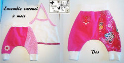 ensemble sarouel fleurs