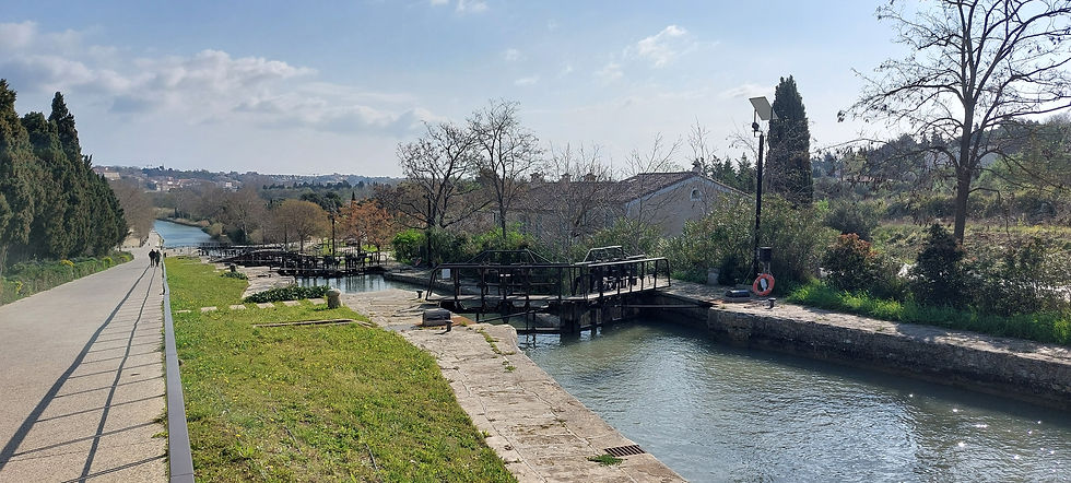 Schleusen Canal du Midi in Beziers
