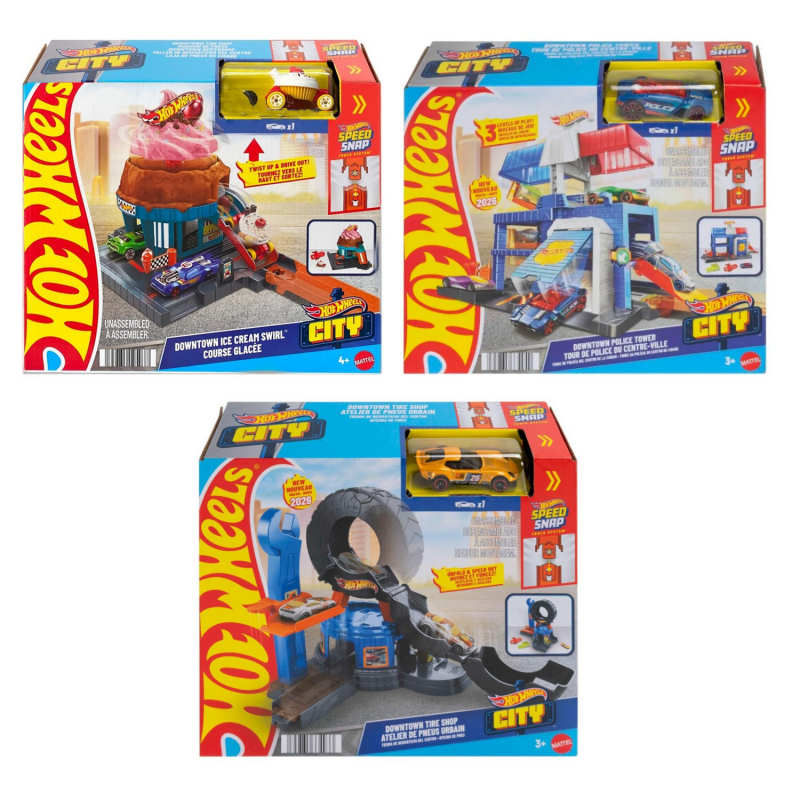 HOT WHEELS CITY PLAYSET BASE ASSORTITI HDR24