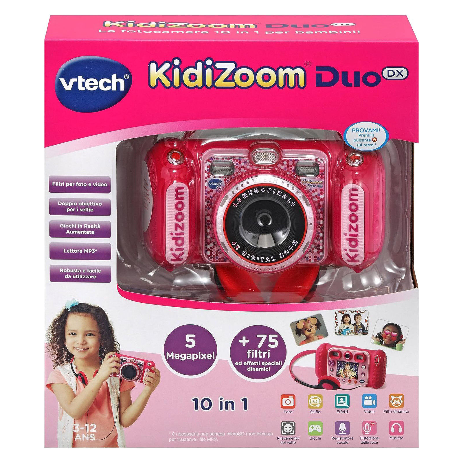 KIDIZOOM DUO DX ROSA FOTOCAMERA VTECH 520058