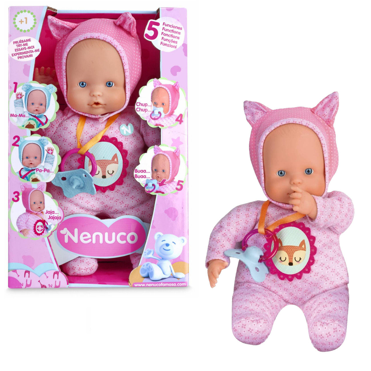 NENUCO BABY SOFT 5 FUNZIONI ROSA 14781