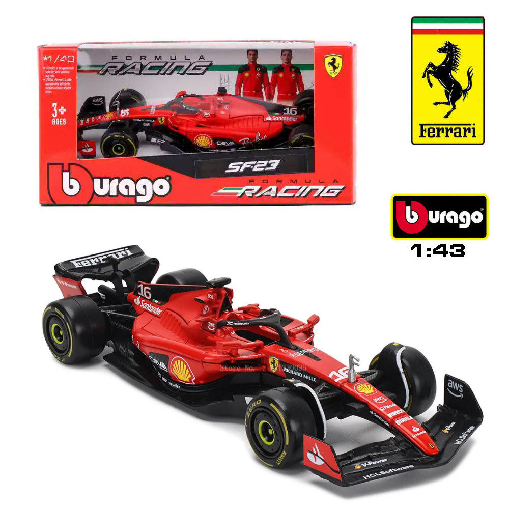1:43 FERRARI F1 SF23 CHARLES LECLERC BURAGO 18-36836