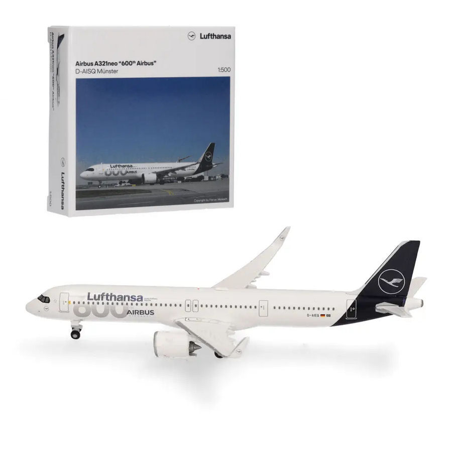 HERPA 537490 AIRBUS A321NEO 600TH LUFTHANSA 1:500