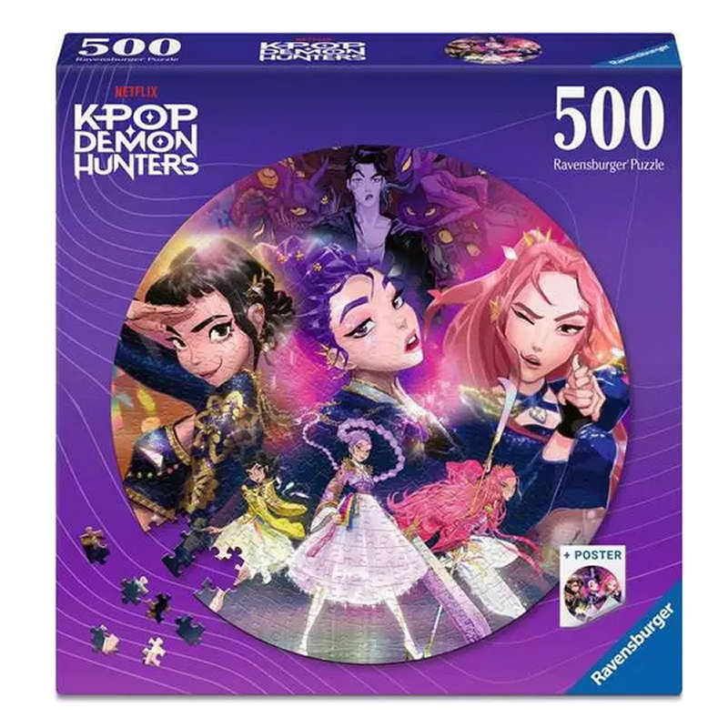 PUZZLE 500 PEZZI ROTONDO K-POP DEMON HUNTERS FOR THE FANS 02052