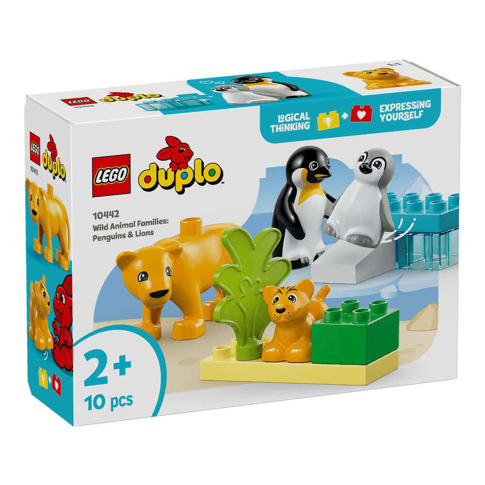 10442 FAMIGLIE DI ANIMALI PINGUINI E LEONI DUPLO