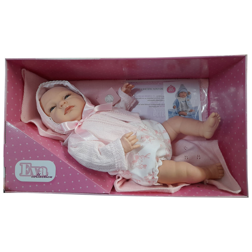 REBORN CON GOLFINO ROSA 52CM HT5305