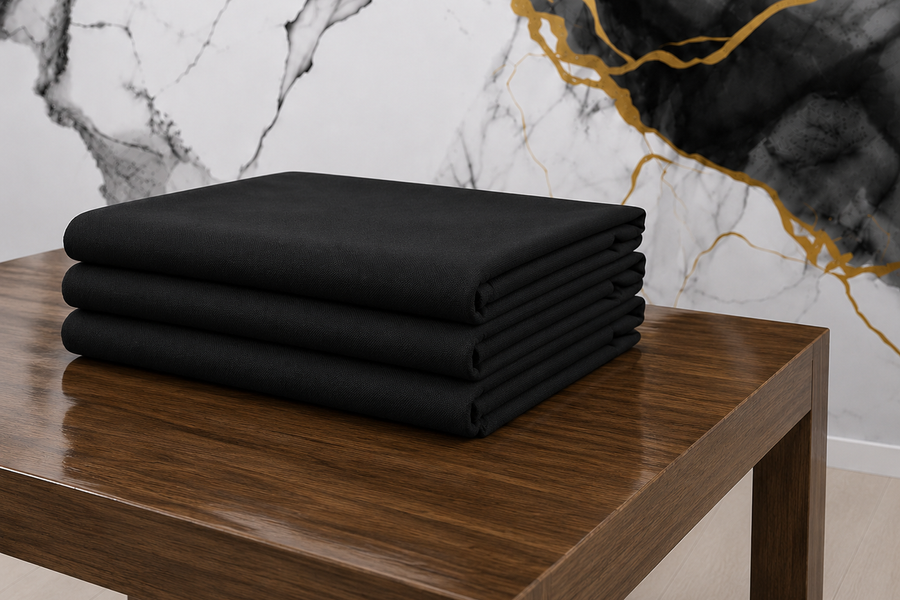 Fitted Black Tablecloths