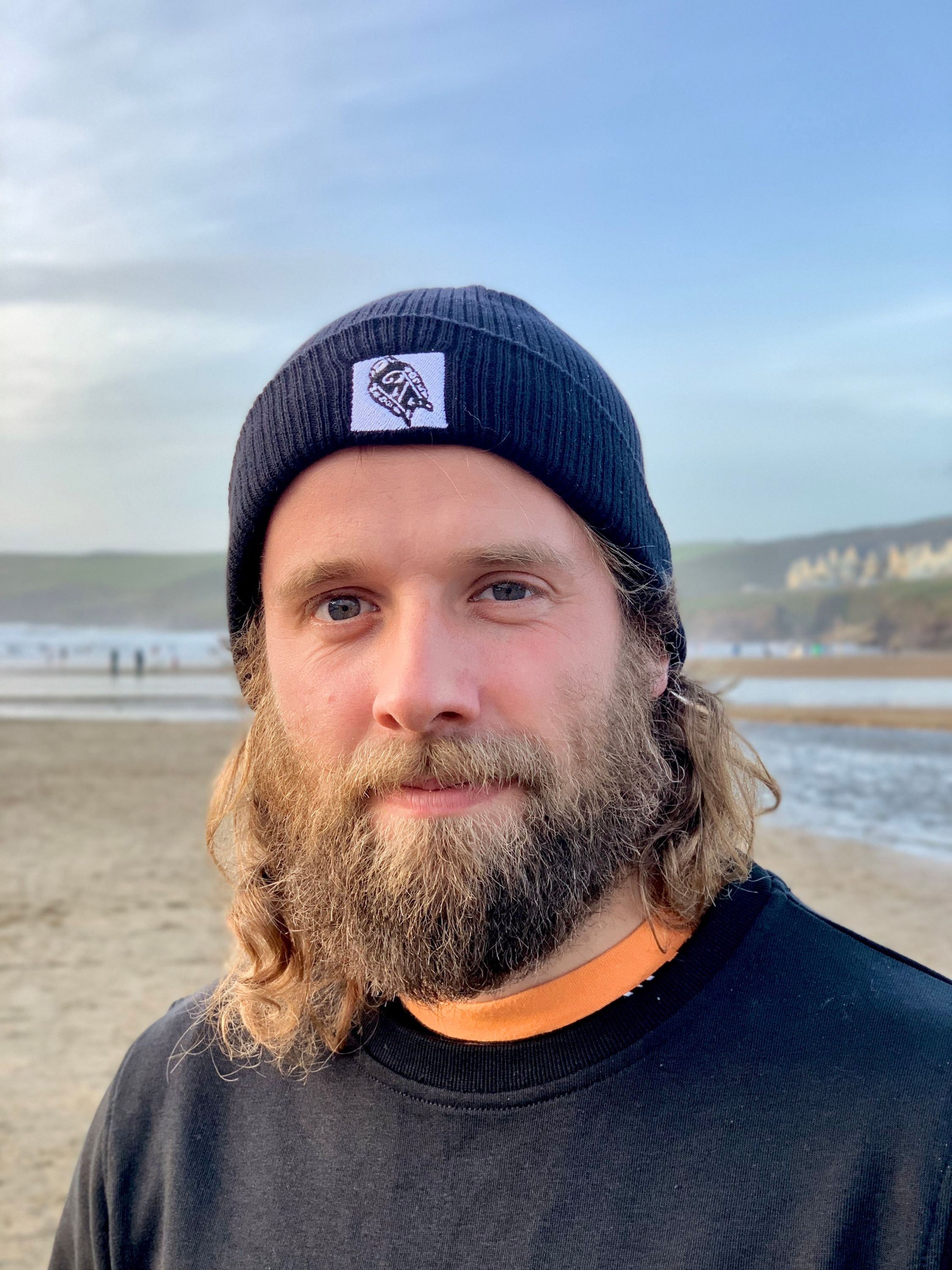 Wholesale - Mens Beanie - With logo on white background