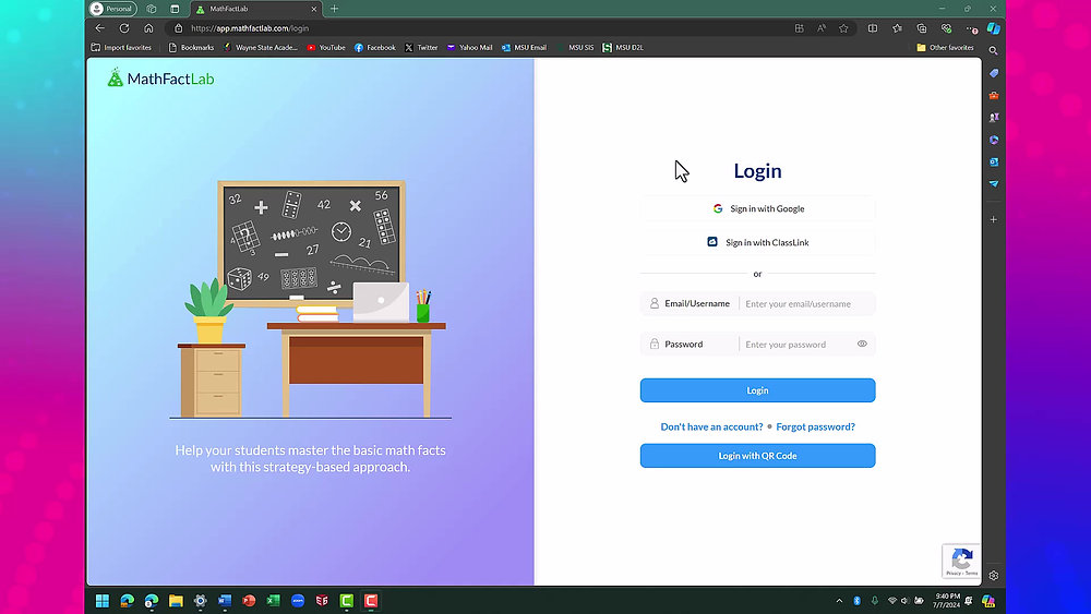 Math Facts Lab App ADHD and Math Facts