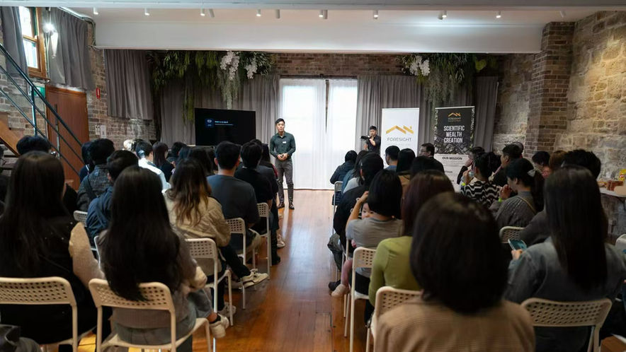 A business conference at the Hall