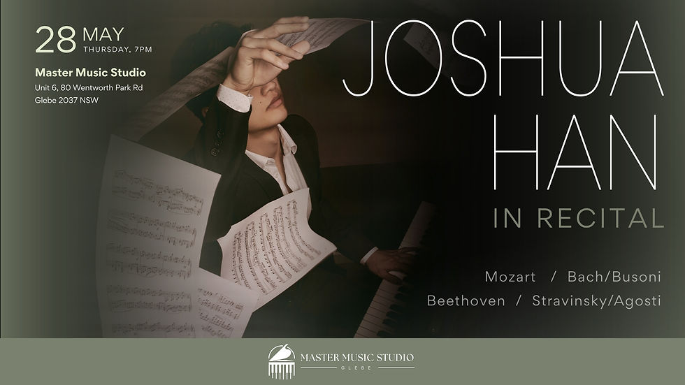 Joshua Han In Recital