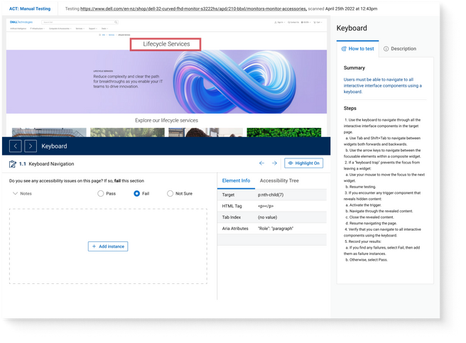 Needs Review Page