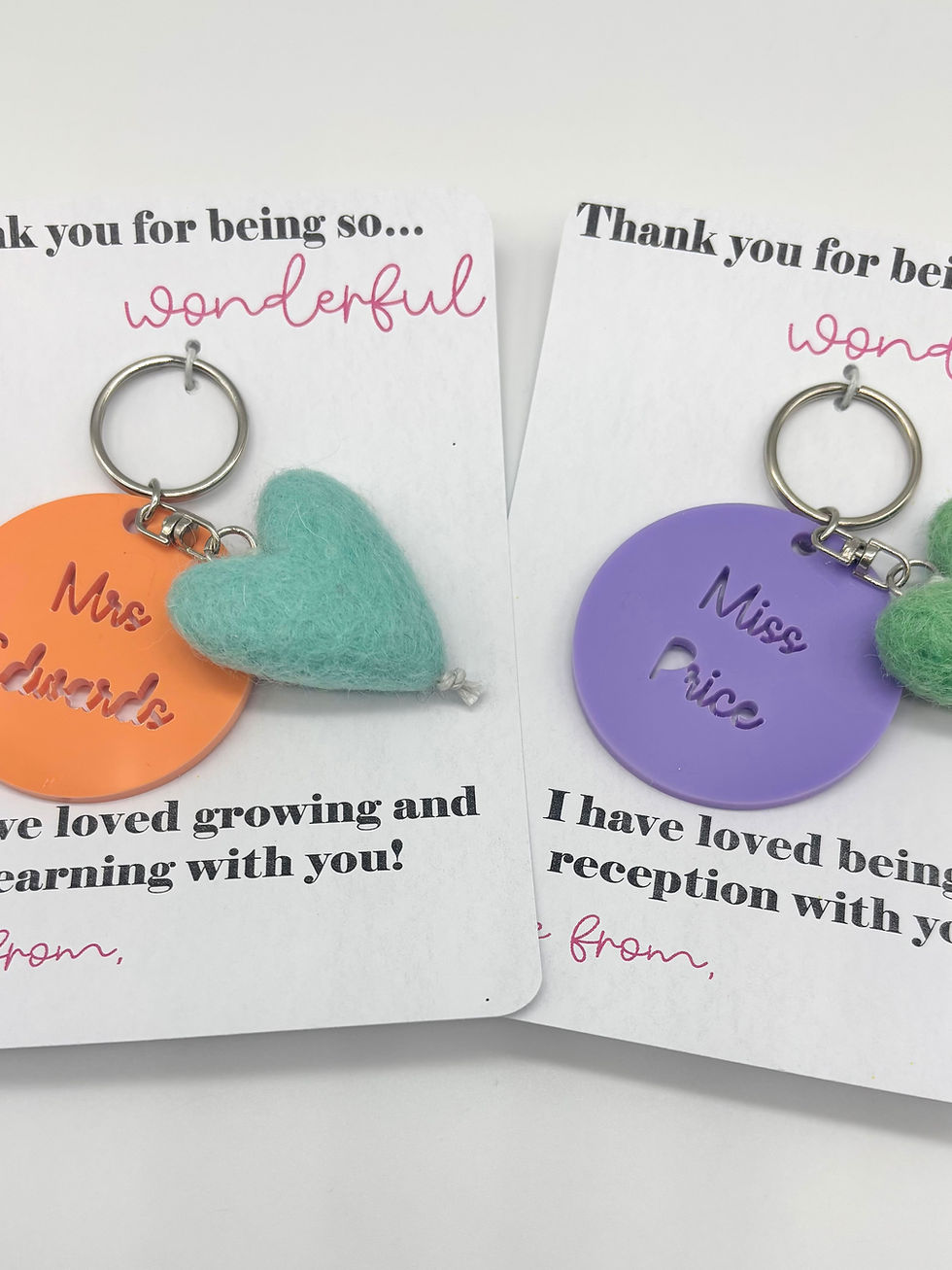 Personalised Acrylic Keyring