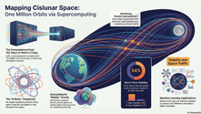 Leveraging supercomputing power, researchers simulate one million orbits in cislunar space, achieving 182 years of analysis in just three days. This project identifies key intersections and applies machine learning to enhance satellite positioning and manage space traffic efficiently.
