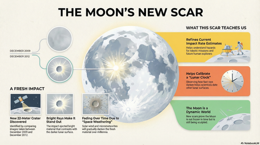 What New Scar on the Moon Teaches Us?