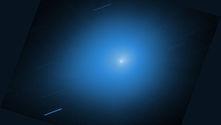 The Hubble Space Telescope captures a detailed image of the interstellar comet 3I/ATLAS, showcasing its bright core surrounded by a glowing blue coma against the backdrop of space.