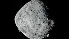 Mosaic image of asteroid Bennu, compiled from photographs taken by NASA's OSIRIS-REx spacecraft. Credit: NASA/Goddard/University of Arizona.