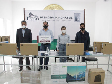 IDJ DOTA CON EQUIPO DE CÓMPUTO AL INSTITUTO DE LA JUVENTUD LERDO