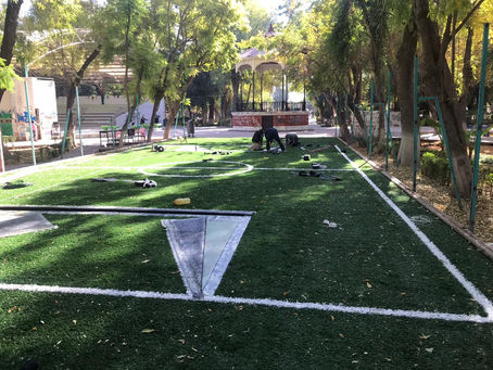 AVANZAN TRABAJOS EN PARQUE VICTORIA DE LERDO