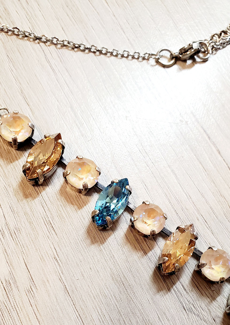 Thumbnail: Fancy Crystal Necklace, Two Options Available 