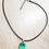 Thumbnail: Natural Malachite Gemstone Pendant Necklace, Large Teardrop Shape Malachite