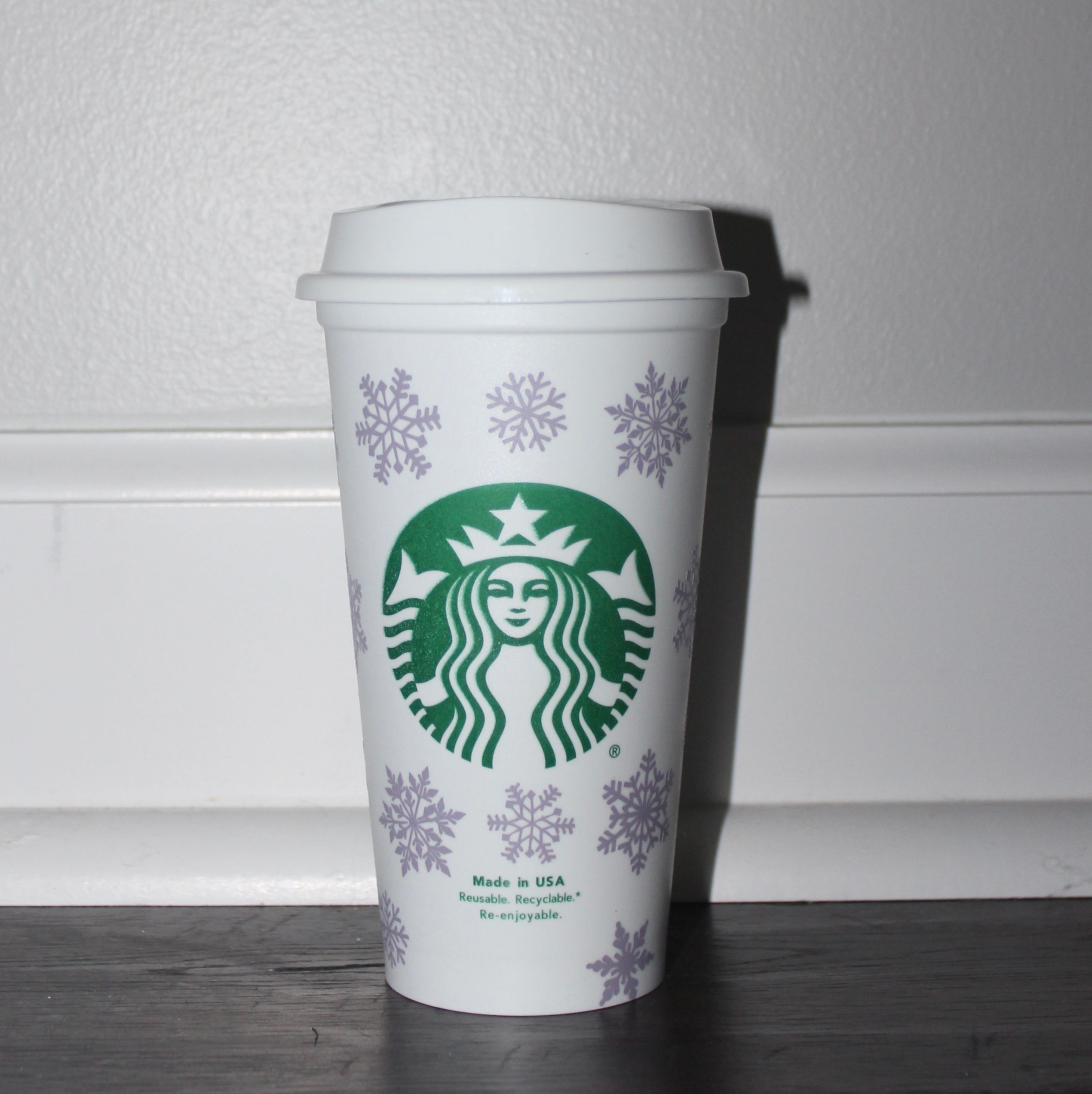 Snowflake Starbucks Hot Reusable Cup