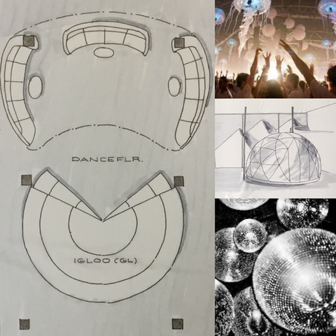Igloo-Shape Dance Floor & Dome