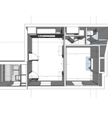 New Plan: 400 sqft & 2 Bedrooms