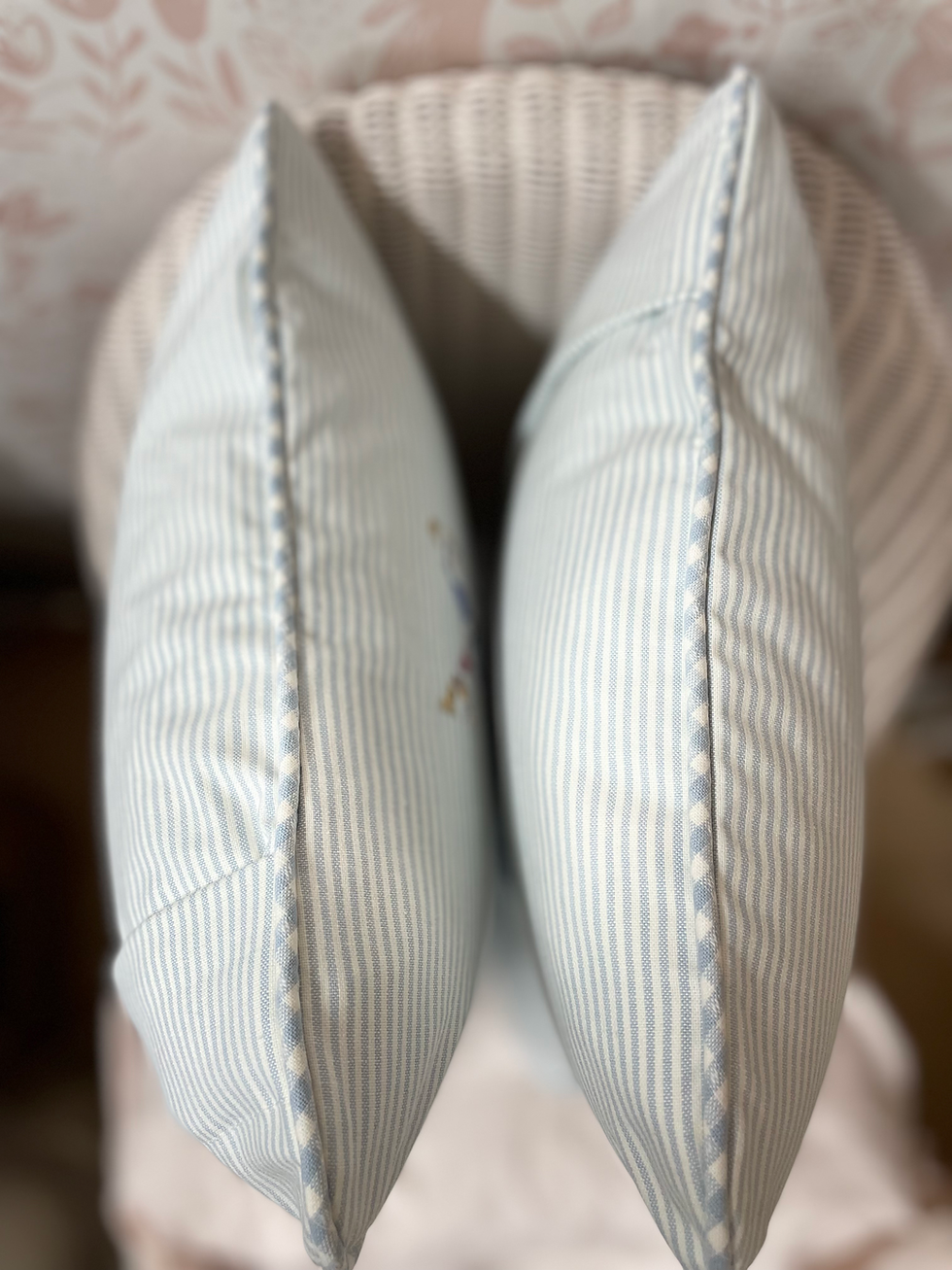 Thumbnail:  Liberty Personalised Heirloom Cushion Stansted stripe 