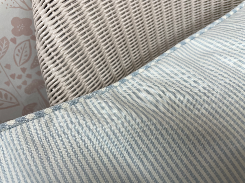 Thumbnail:  Liberty Personalised Heirloom Cushion Stansted stripe 