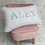 Thumbnail:  Liberty Personalised Heirloom Cushion Stansted stripe 