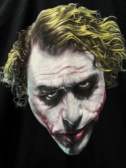 VintageThe Dark Knight Joker Big Face Heath Ledger T-Shirt | The