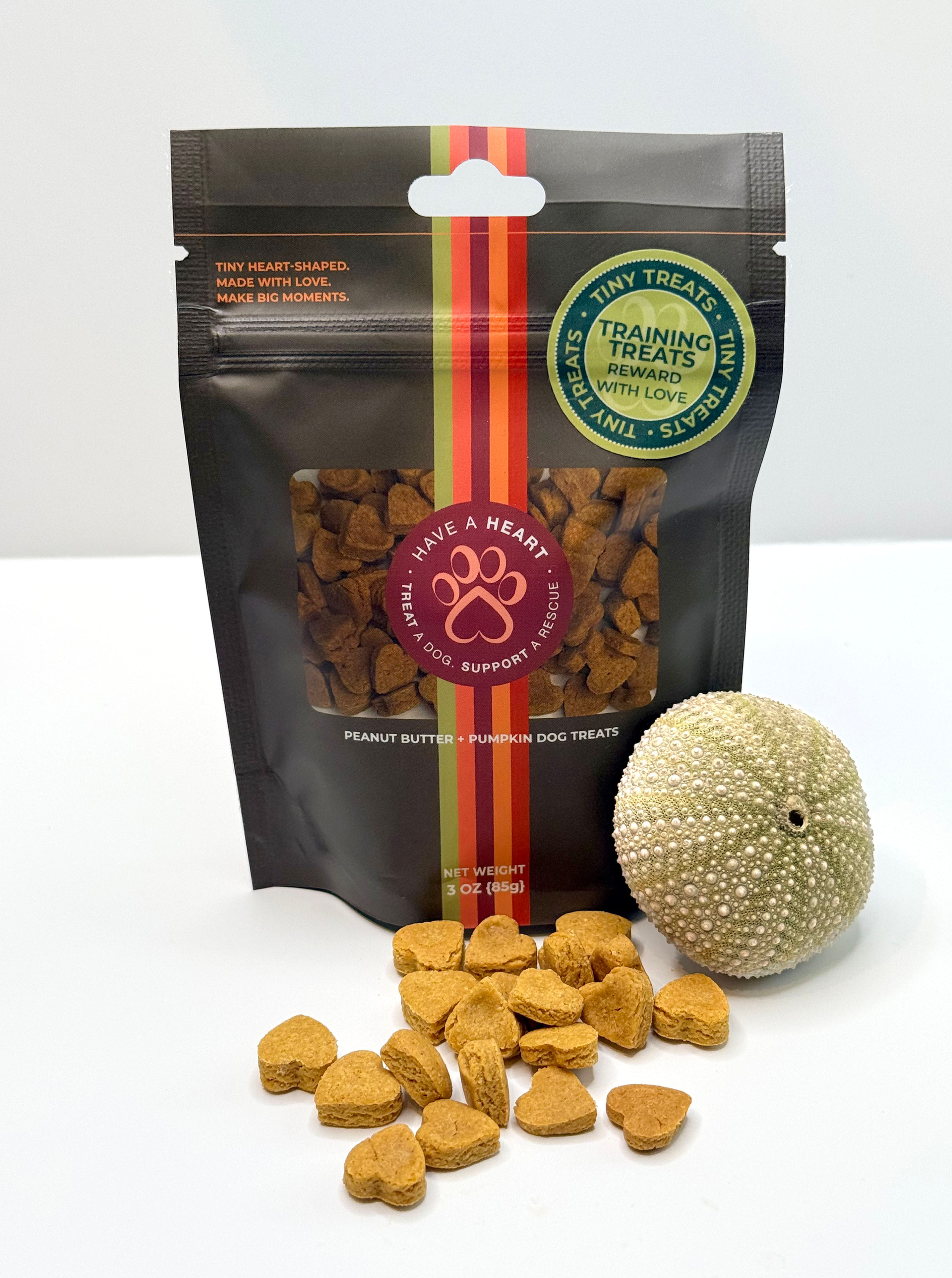 Tiny Treats heart-shaped dog training treats bag by Have A Heart Treats, photo 1