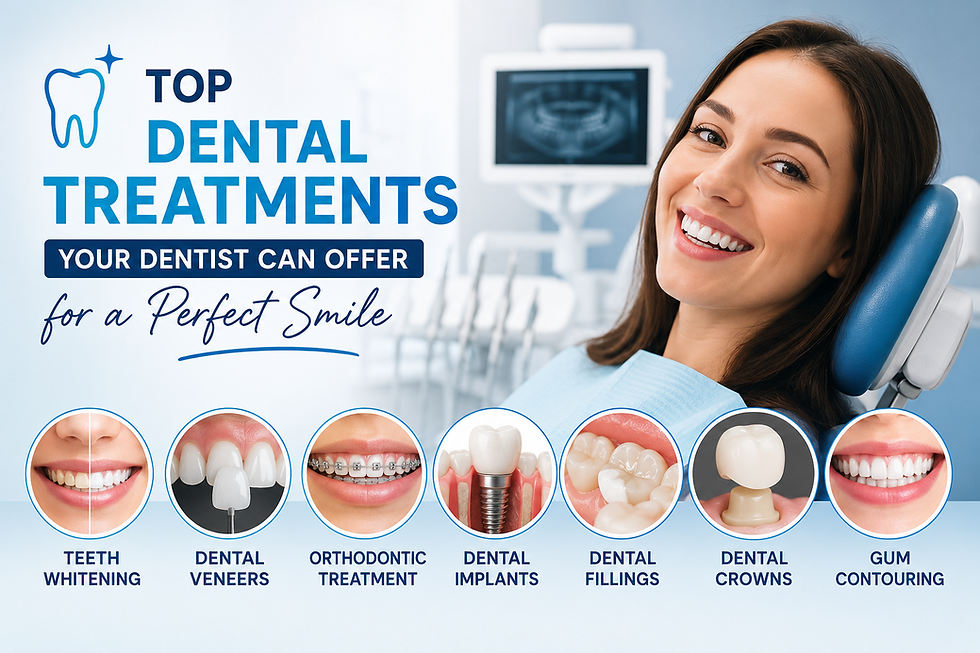 Top Dental Treatments Your Dentist Can Offer for a Perfect Smile