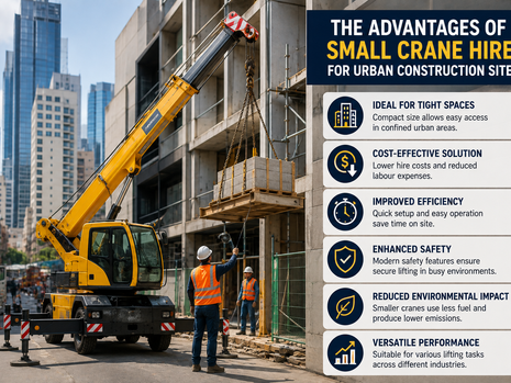 The Advantages of Small Crane Hire for Urban Construction Sites