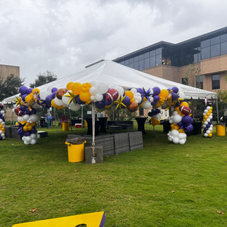 LSU Tent Balloon Decor, LSU Tailgating, LSU Football