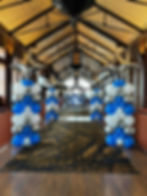 L'Auberge Casino Corporate event in Baton Rouge Louisiana. Visually appealing balloon columns lining the walk way to the event center