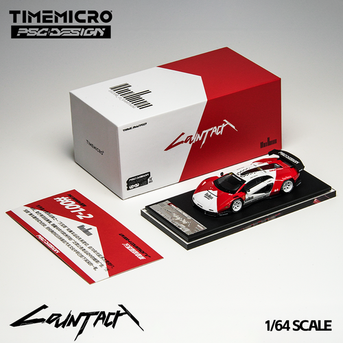 TimeMicro × PSC DESIGN 1:64 LAMBORGHINI COUNTACH MARLBORO TRIBUTE