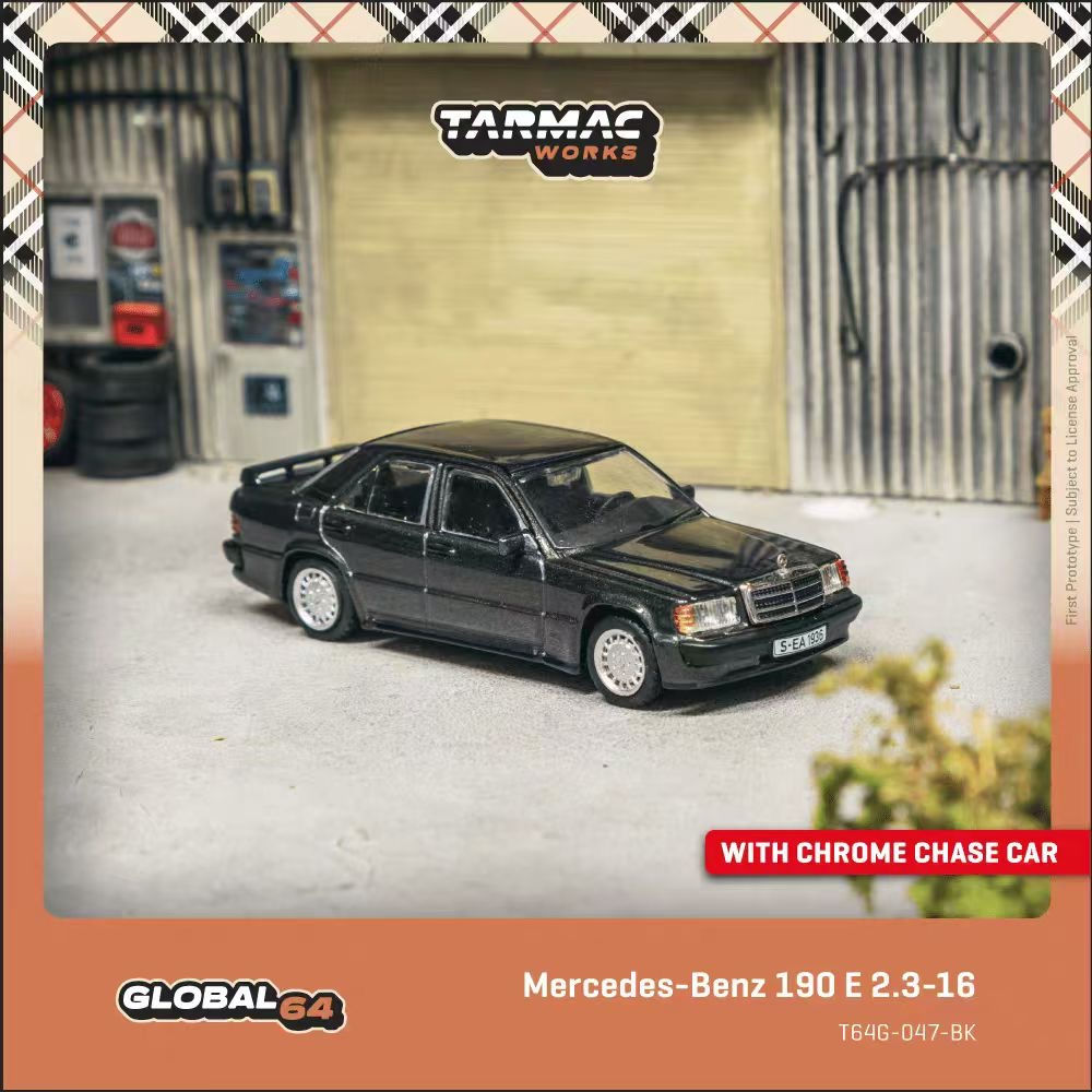 Tarmac Works - Mercedes-Benz 190 E 2.3-16 Blue-Black metallic