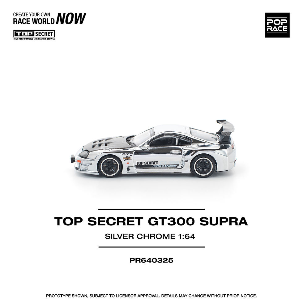 Thumbnail: Pop Race - TOP SECRET GT300 SUPRA - SILVER CHROME