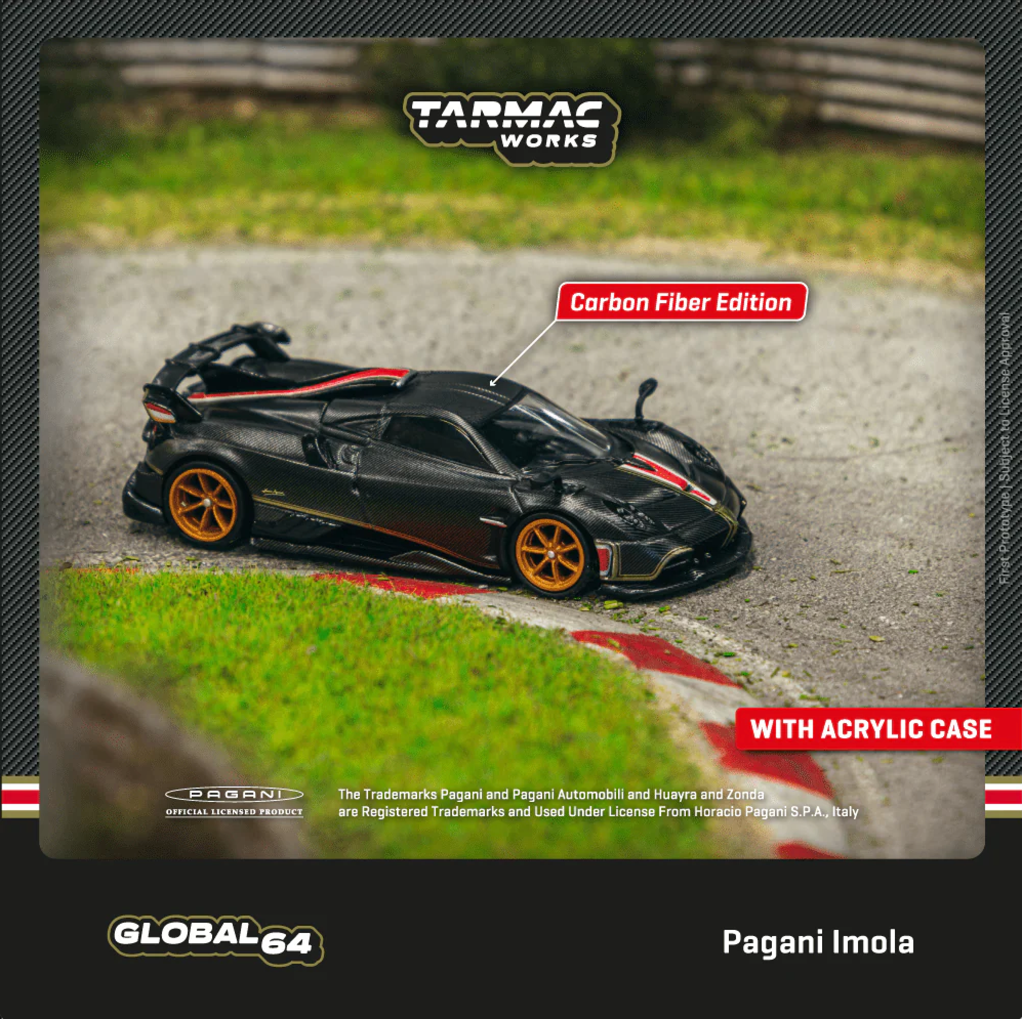 Tarmac Works - Pagani Imola Matt Black Carbon Fiber