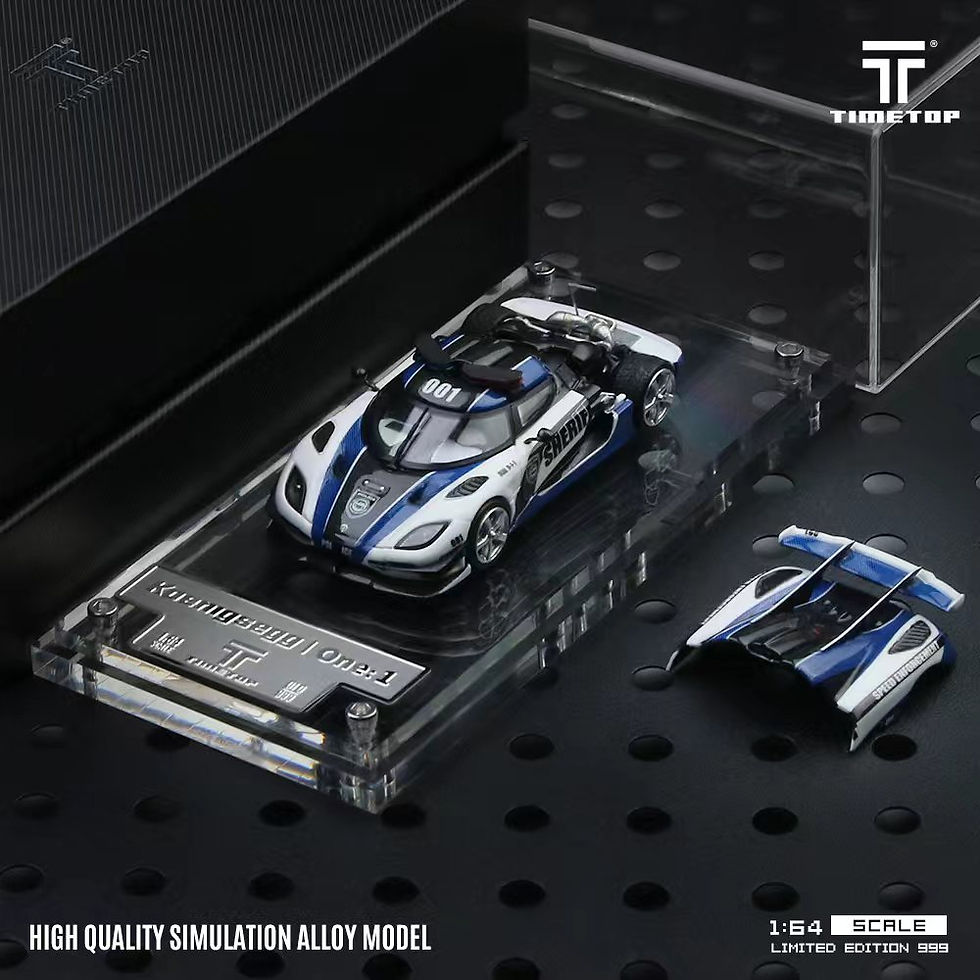 Thumbnail: Time Top - Koenigsegg One-1 police car simulation alloy car model