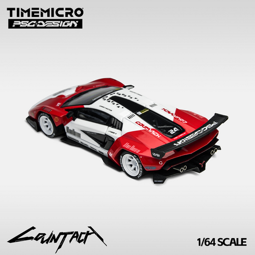 TimeMicro × PSC DESIGN 1:64 LAMBORGHINI COUNTACH MARLBORO TRIBUTE