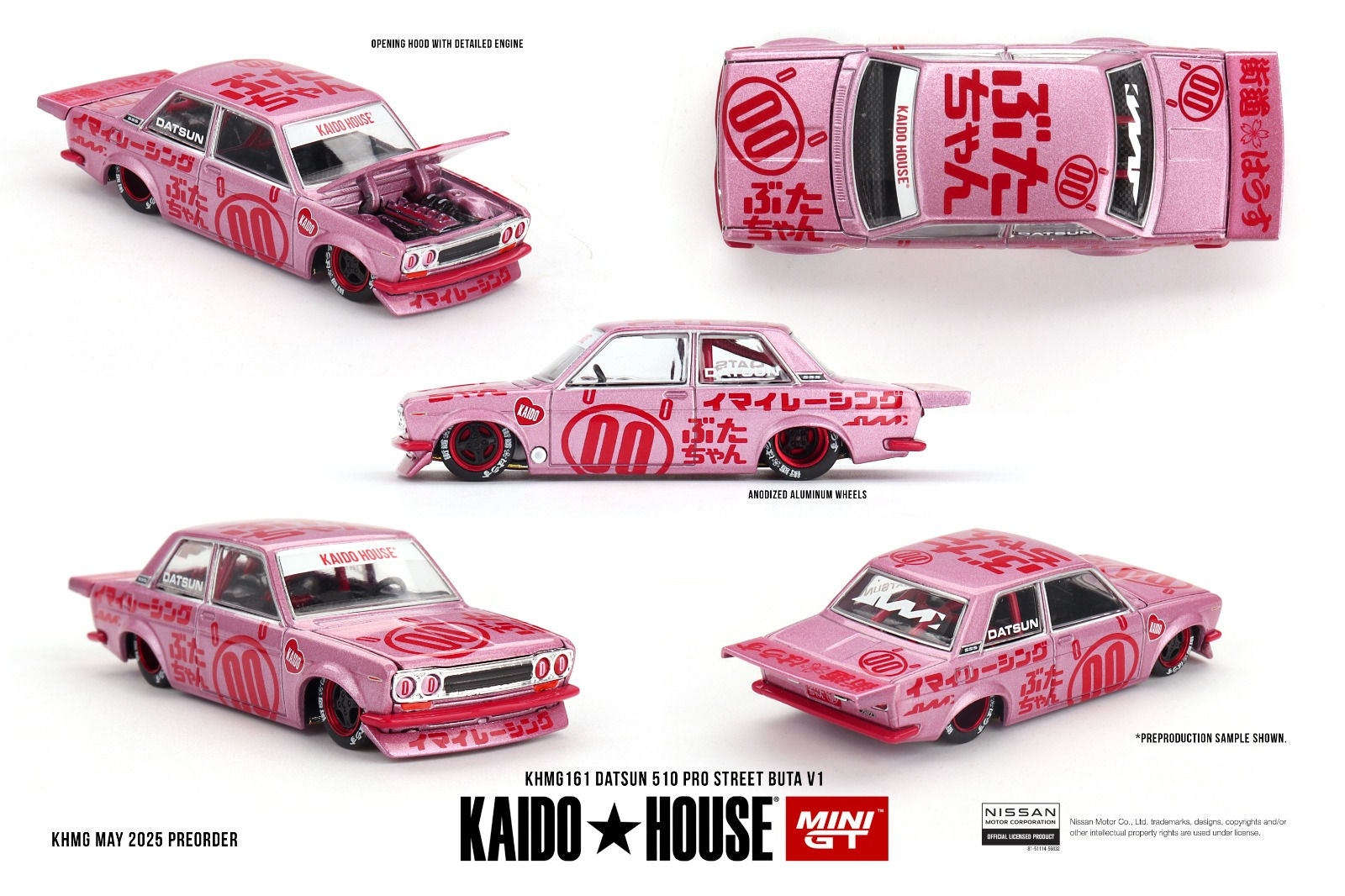 KaidoHouse x MiniGT - Datsun 510 Pro Street Buta V1