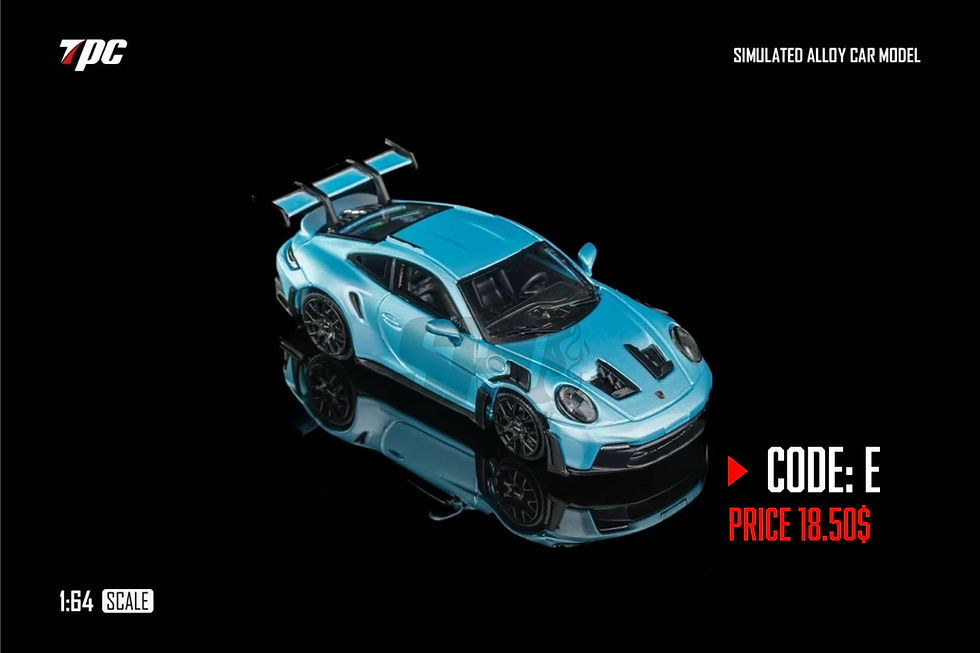 TPC 1:64 - Porsche 911 GT3 RS (992) - E (Ice Blue) LIMITED TO 300 UNIT