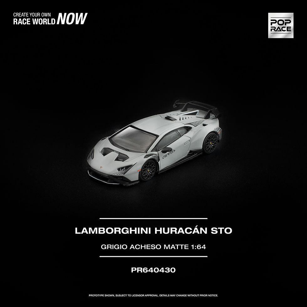 Thumbnail: Pop Race - LAMBORGHINI HURACAN STO GRIGIO ACHESO MATTE